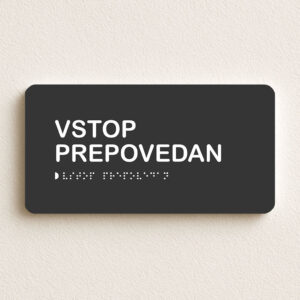 Vstop prepovedan
